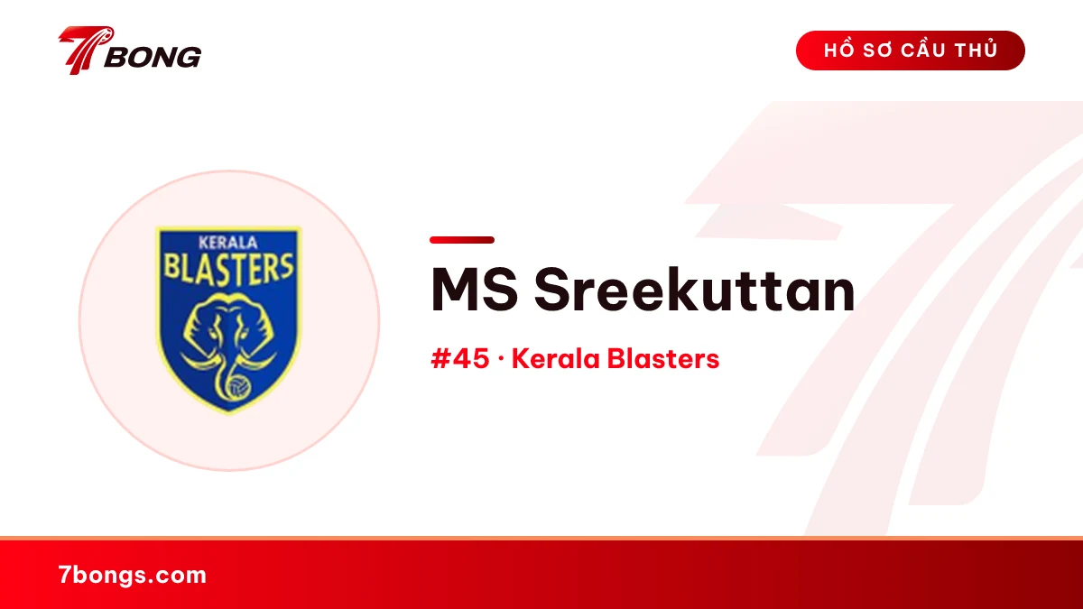 MS Sreekuttan — Kerala Blasters