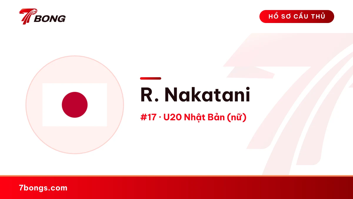 R. Nakatani — U20 Nhật Bản (nữ)