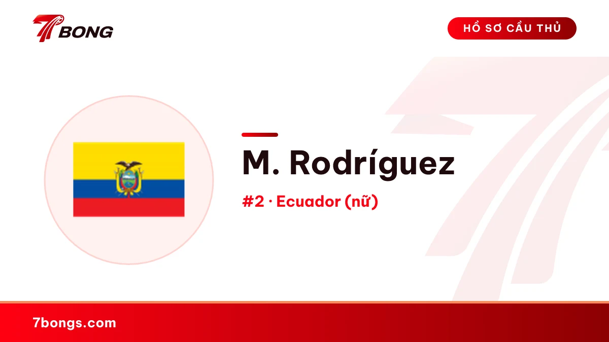 M. Rodríguez — Ecuador (nữ)
