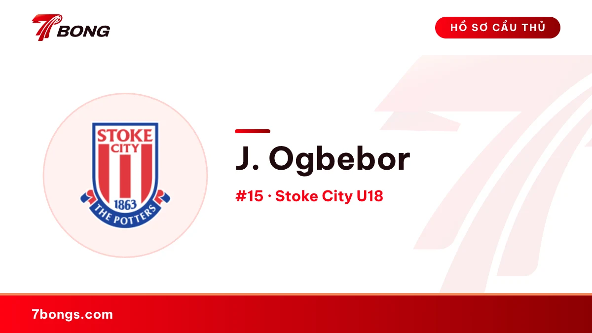 J. Ogbebor — Stoke City U18
