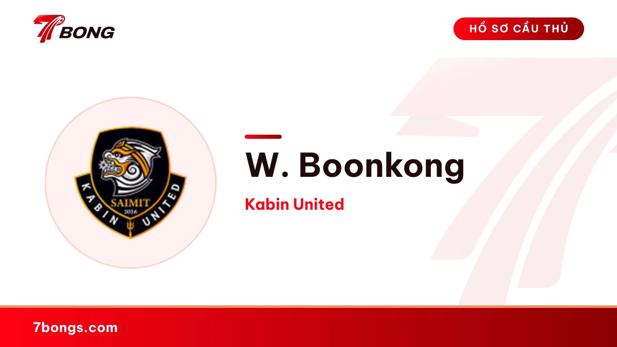 W. Boonkong — Kabin United