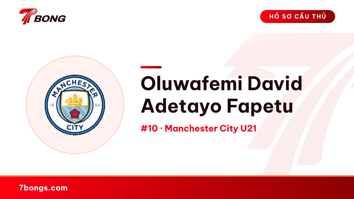 Oluwafemi David Adetayo Fapetu — Manchester City U21
