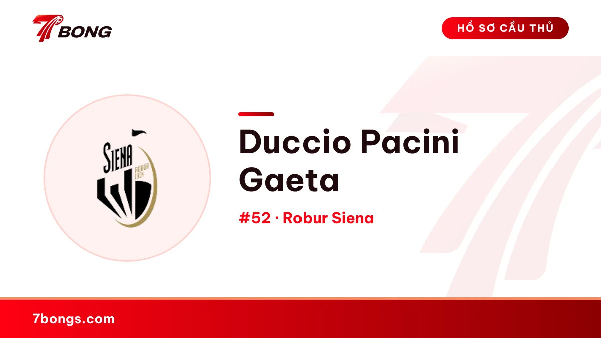 Duccio Pacini Gaeta — Robur Siena