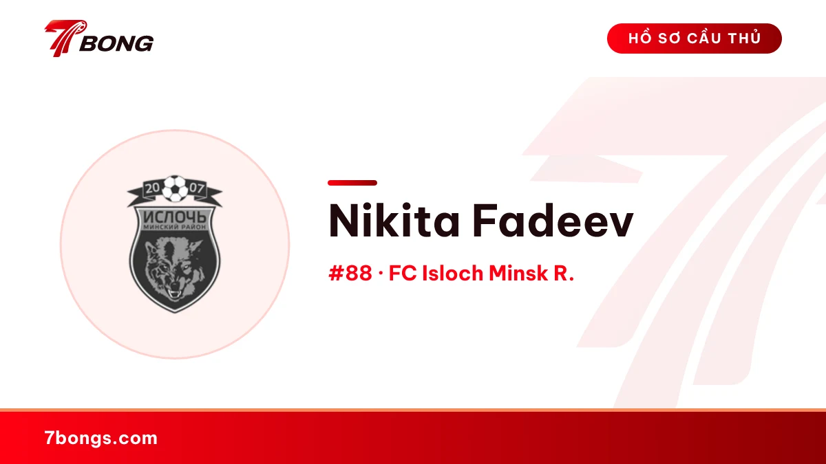 Nikita Fadeev — FC Isloch Minsk R.