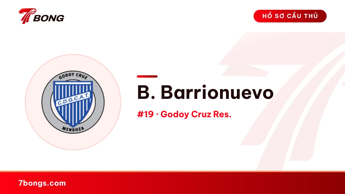 B. Barrionuevo — Godoy Cruz Res.
