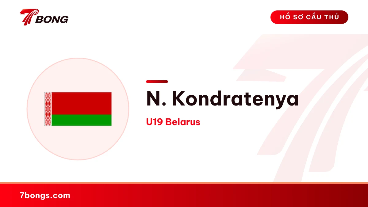 N. Kondratenya — U19 Belarus