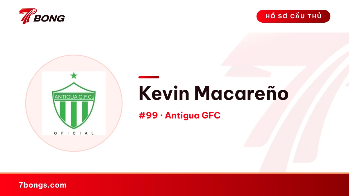 Kevin Macareño — Antigua GFC