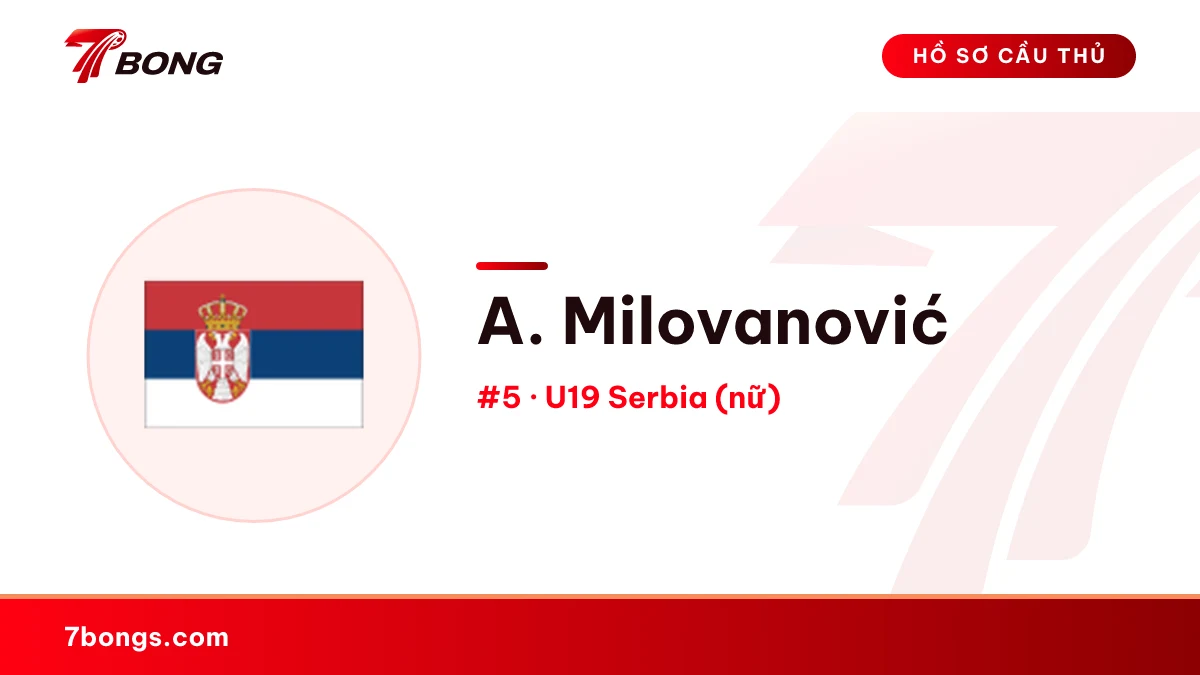 A. Milovanović — U19 Serbia (nữ)