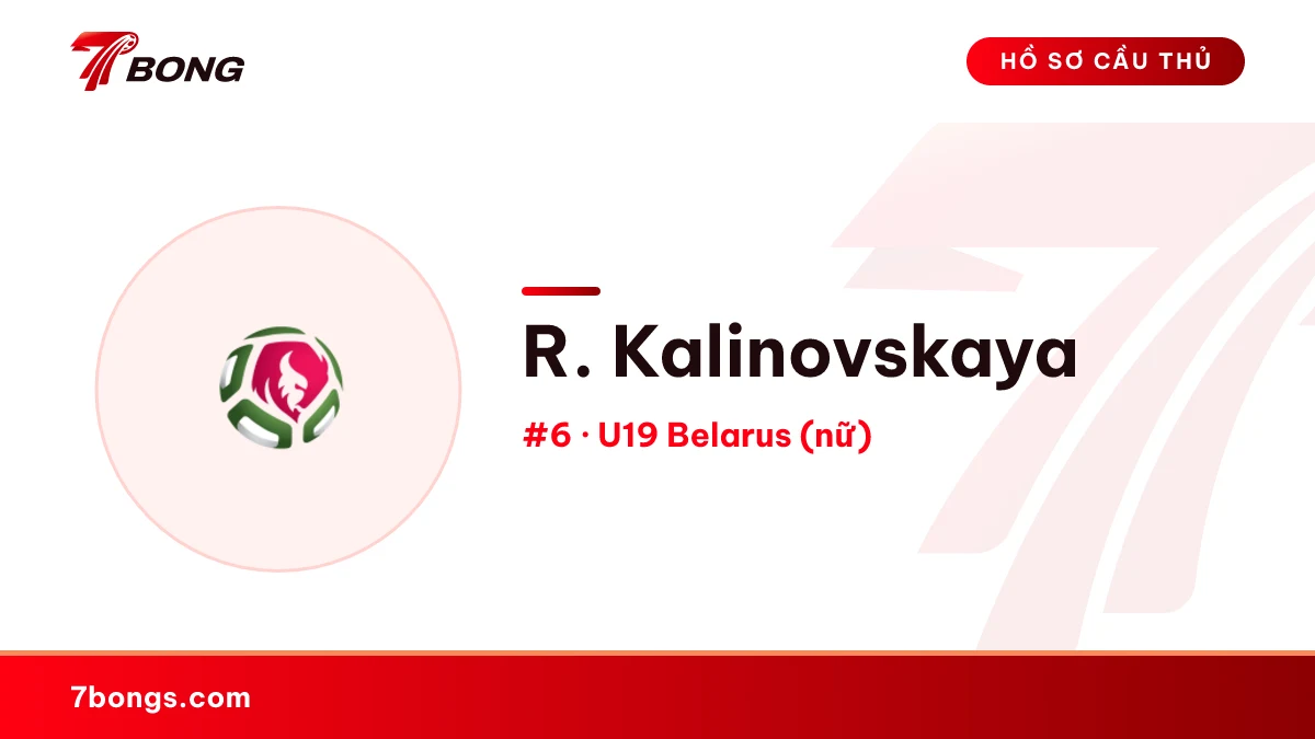 R. Kalinovskaya — U19 Belarus (nữ)