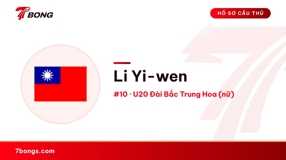 Li Yi-wen — U20 Đài Bắc Trung Hoa (nữ)