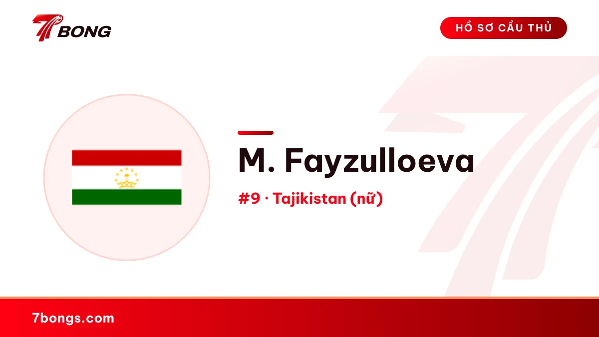 M. Fayzulloeva — Tajikistan (nữ)
