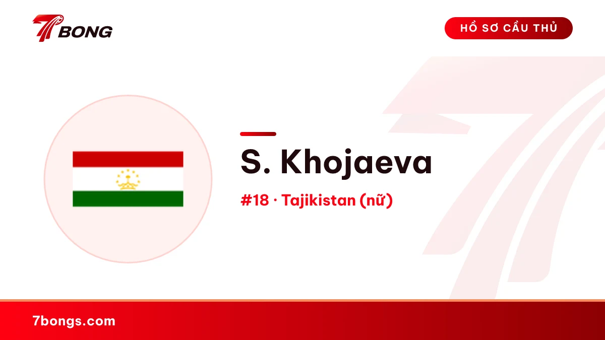 S. Khojaeva — Tajikistan (nữ)