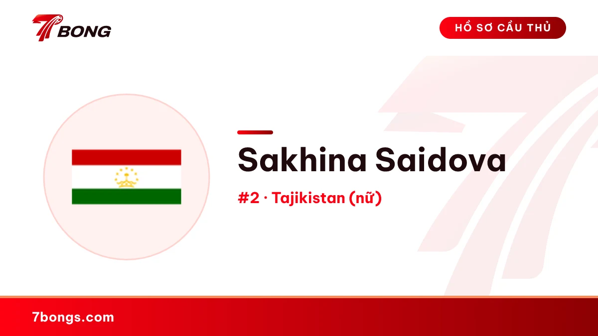 Sakhina Saidova — Tajikistan (nữ)