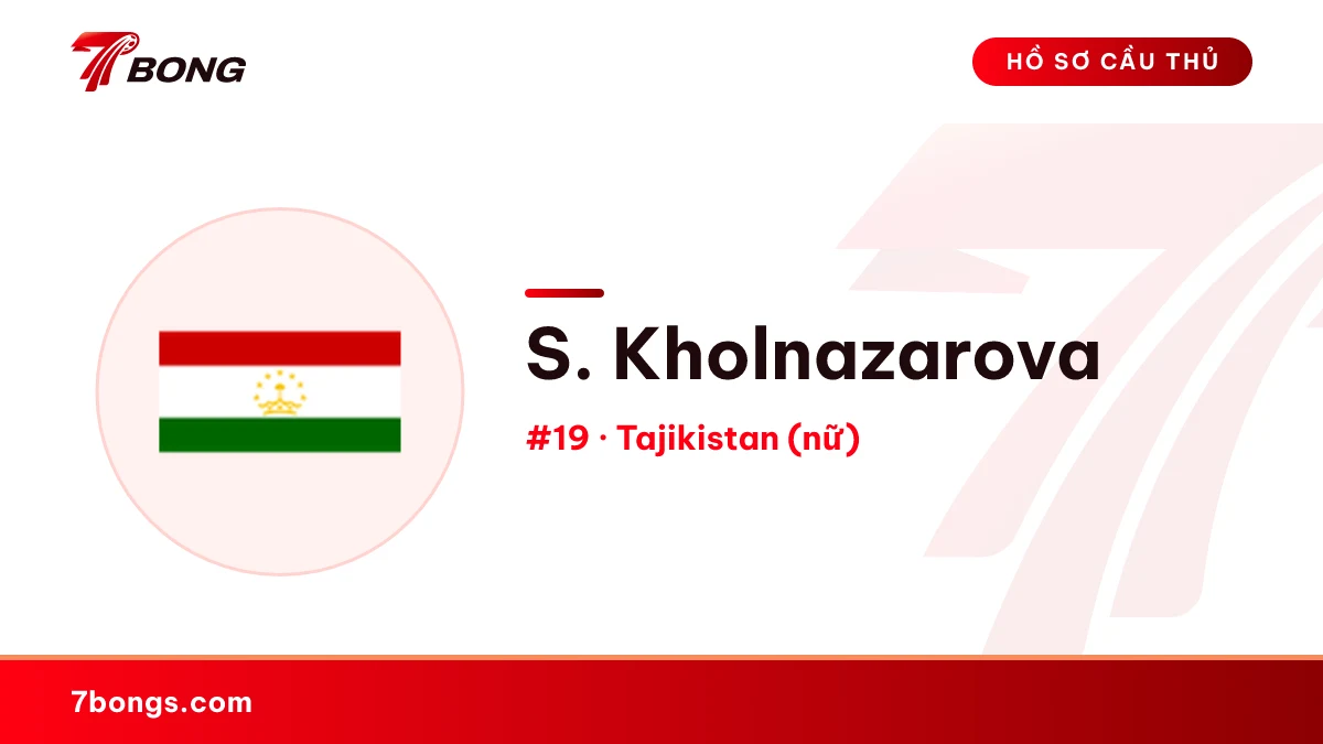 S. Kholnazarova — Tajikistan (nữ)