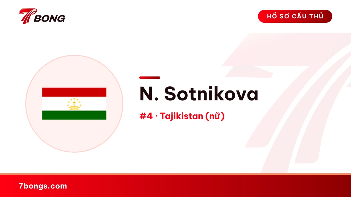 N. Sotnikova — Tajikistan (nữ)