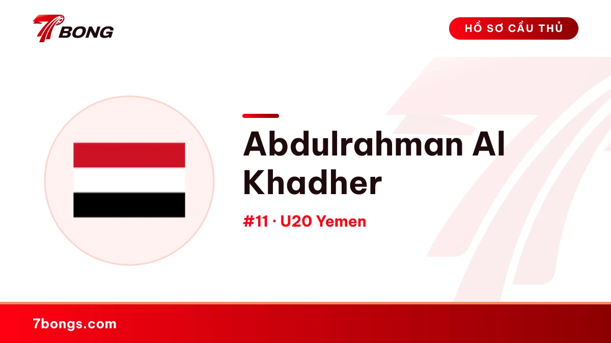 Abdulrahman Al Khadher — U20 Yemen