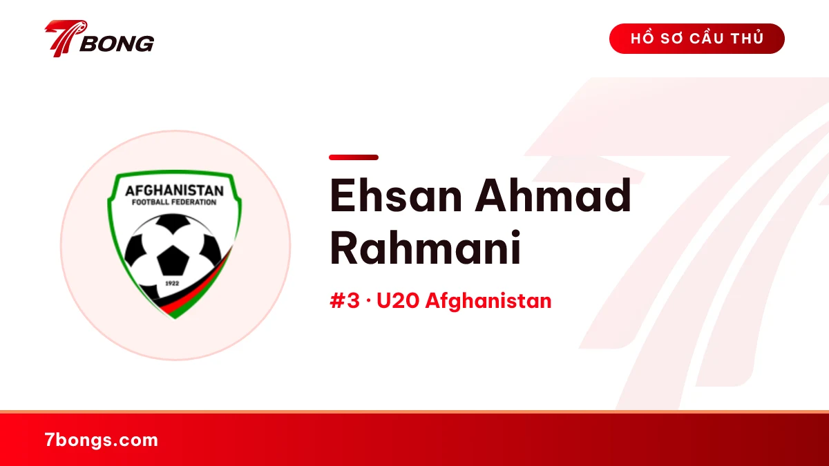 Ehsan Ahmad Rahmani — U20 Afghanistan