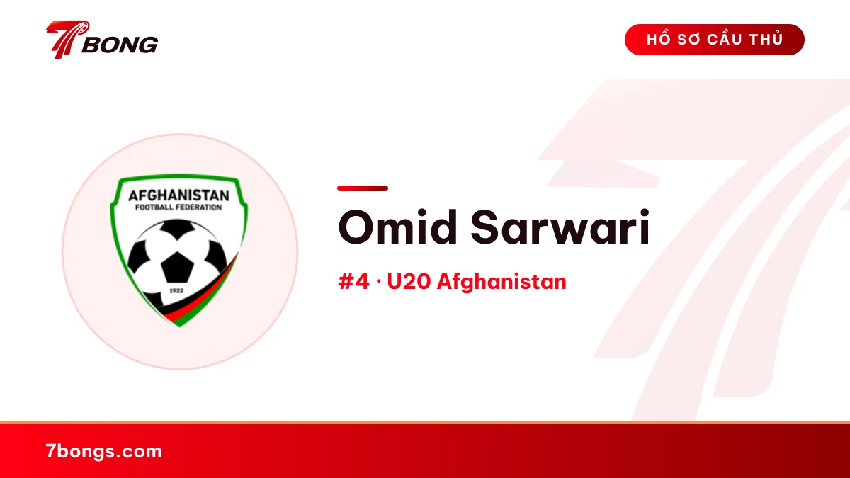 Omid Sarwari — U20 Afghanistan