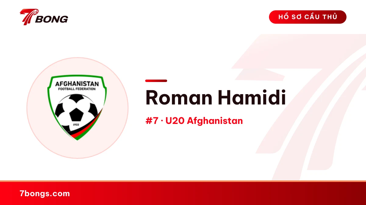 Roman Hamidi — U20 Afghanistan