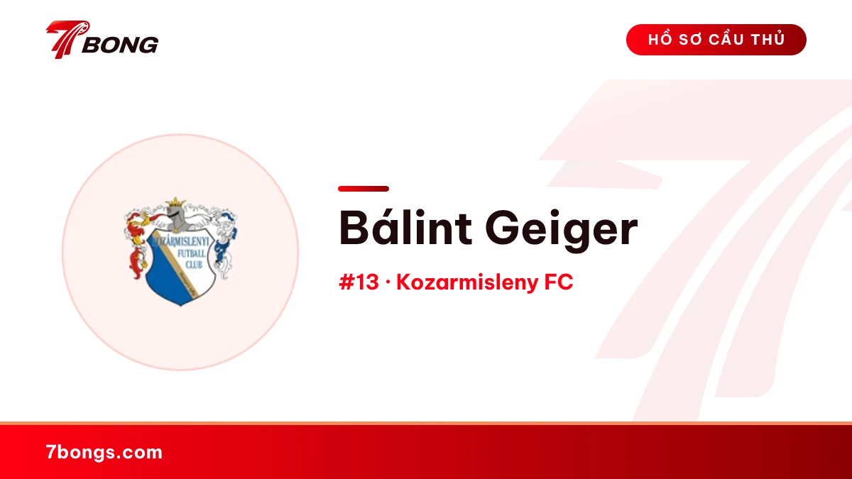 Bálint Geiger — Kozarmisleny FC