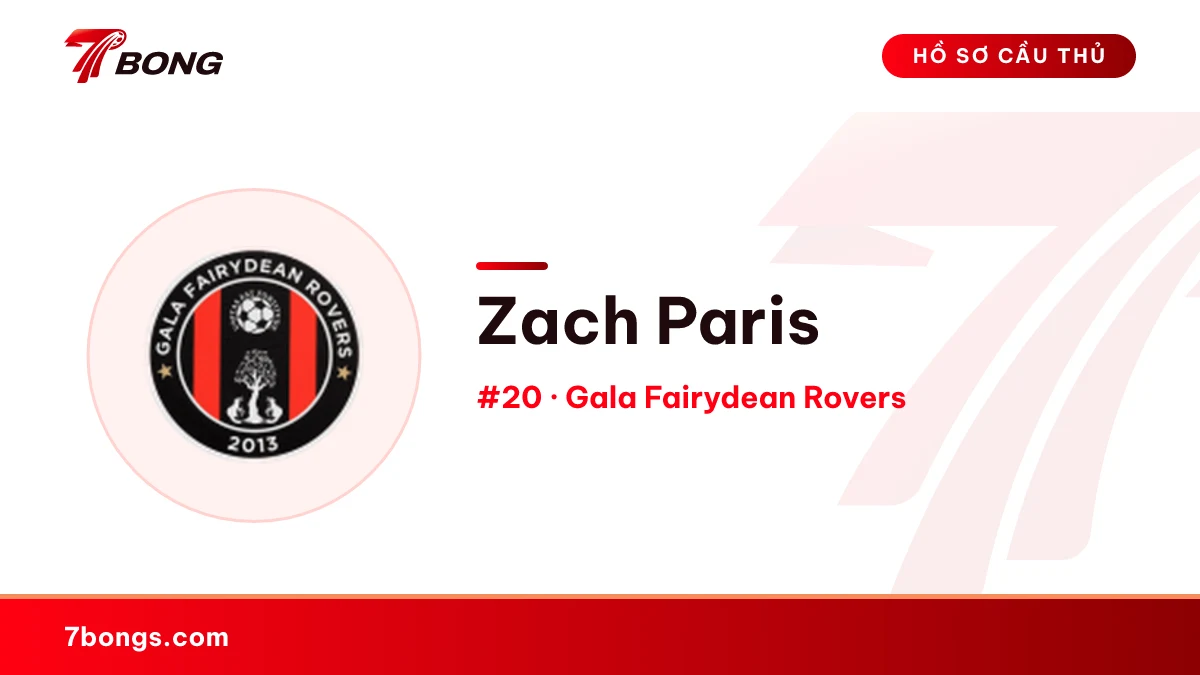 Zach Paris — Gala Fairydean Rovers