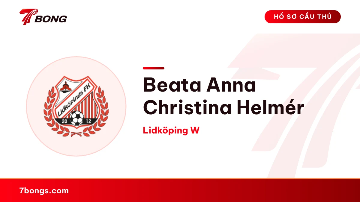 Beata Anna Christina Helmér — Lidköping W