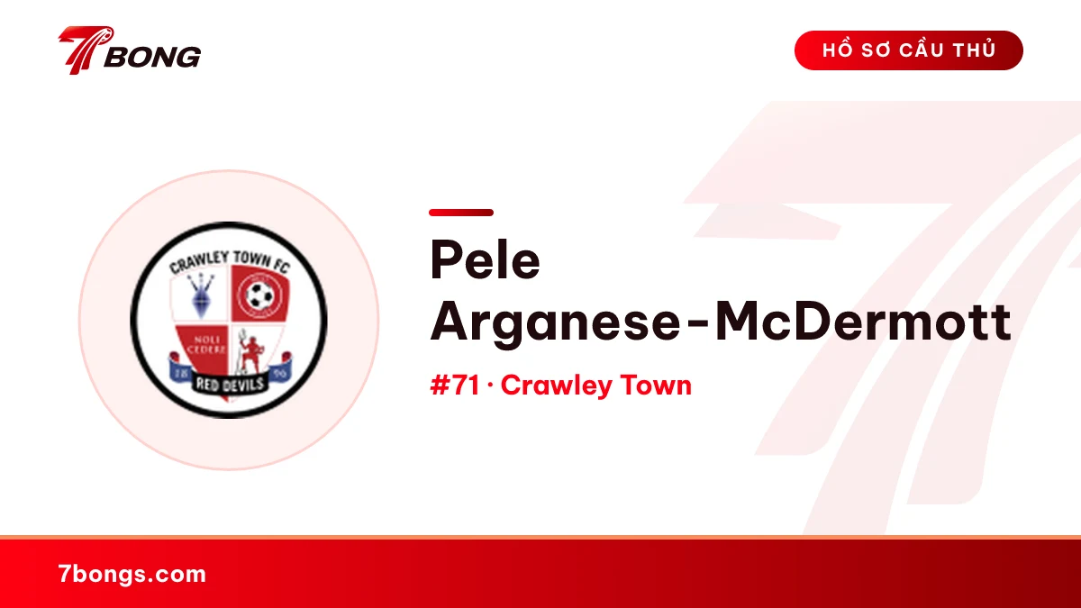 Pele Arganese-McDermott — Crawley Town