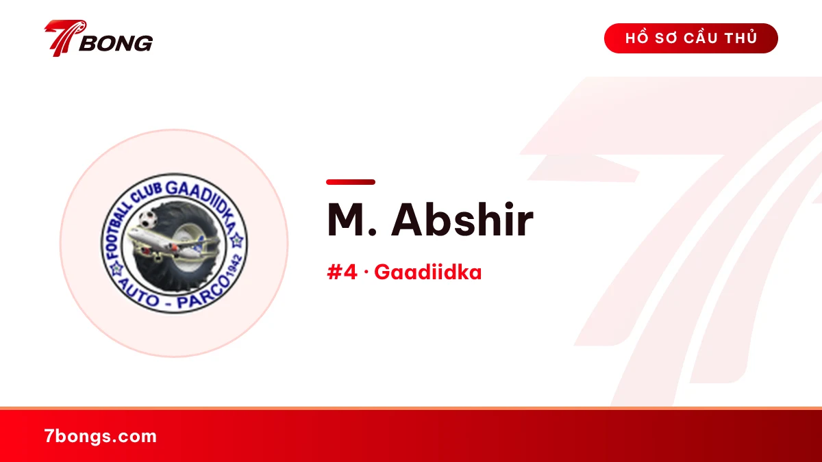 M. Abshir — Gaadiidka