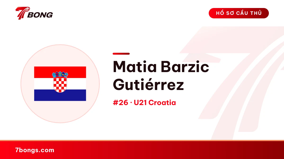 Matia Barzic Gutiérrez — U21 Croatia