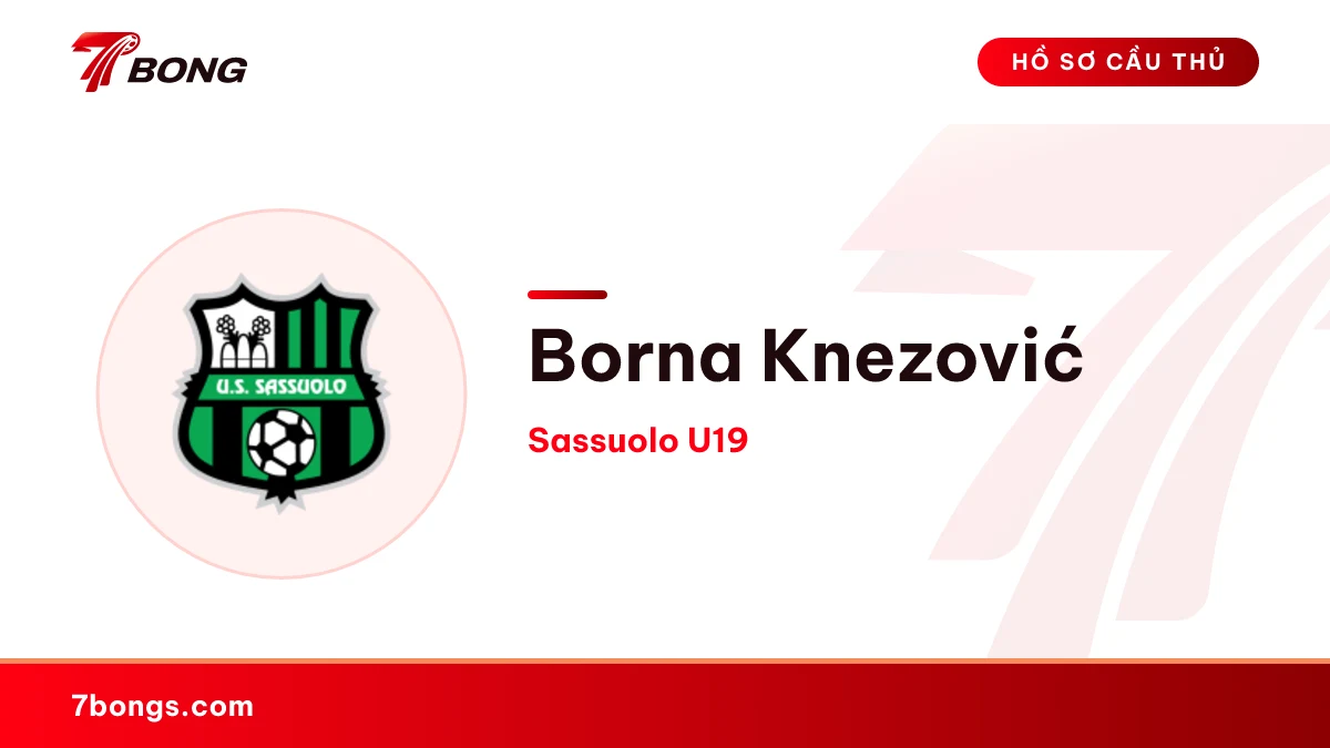 Borna Knezović — Sassuolo U19