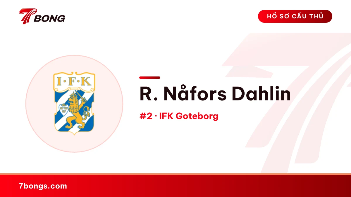 R. Nåfors Dahlin — IFK Goteborg