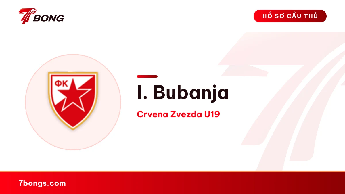 I. Bubanja — Crvena Zvezda U19