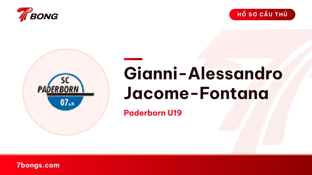 Gianni-Alessandro Jacome-Fontana — Paderborn U19