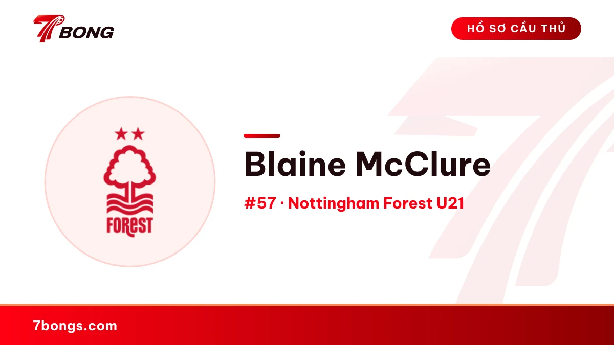 Blaine McClure — Nottingham Forest U21