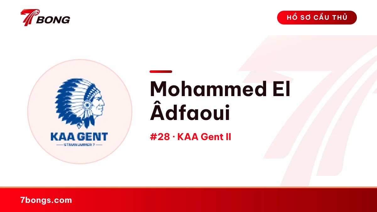 Mohammed El Âdfaoui — KAA Gent II