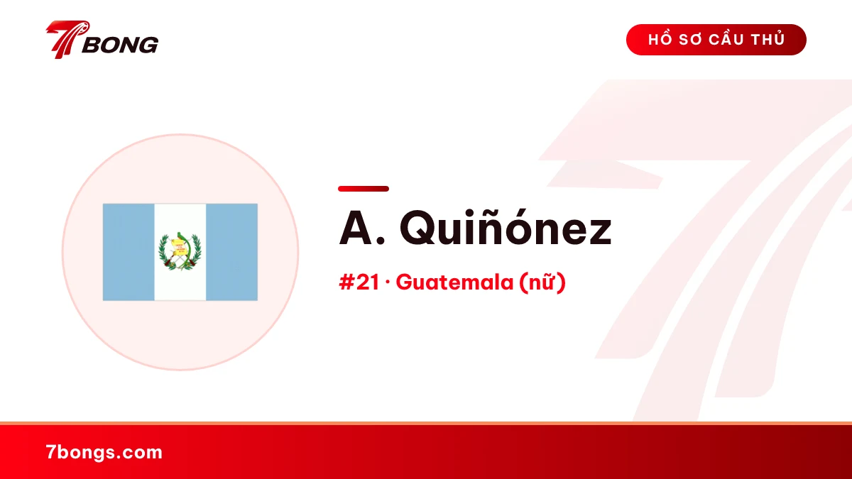A. Quiñónez — Guatemala (nữ)
