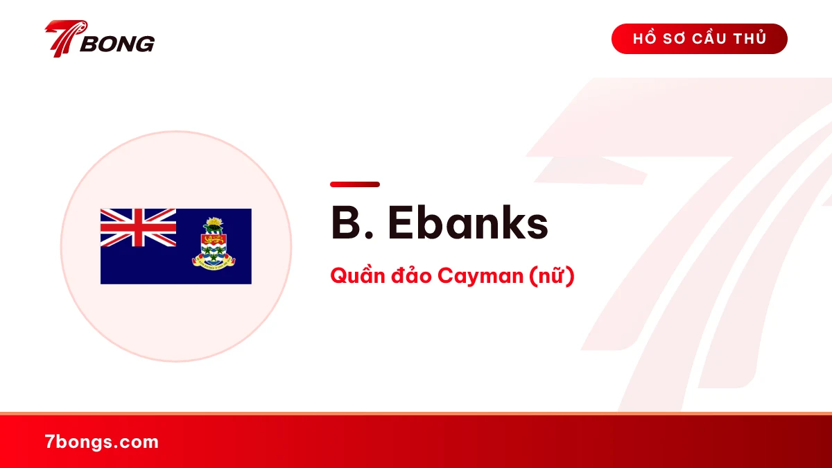 B. Ebanks — Quần đảo Cayman (nữ)