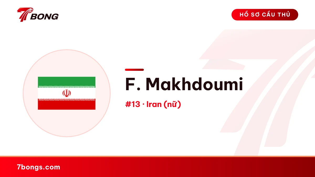 F. Makhdoumi — Iran (nữ)