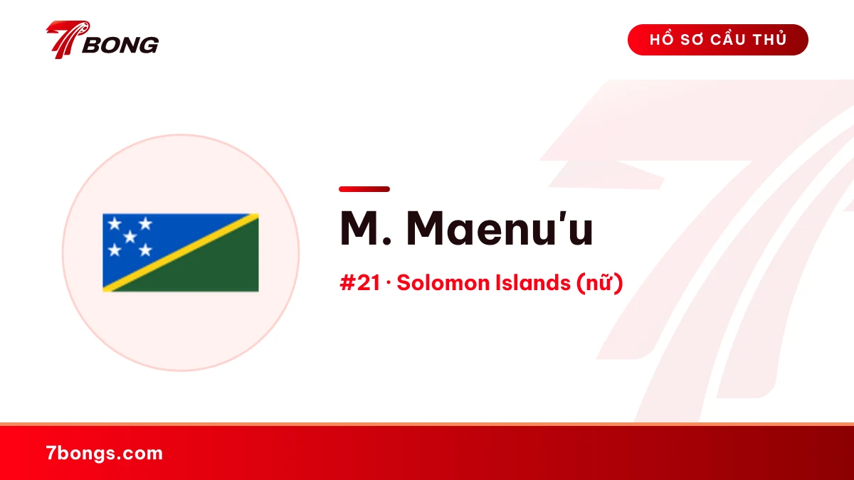 M. Maenu'u — Solomon Islands (nữ)