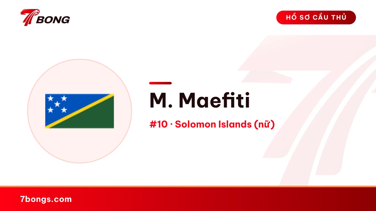 M. Maefiti — Solomon Islands (nữ)