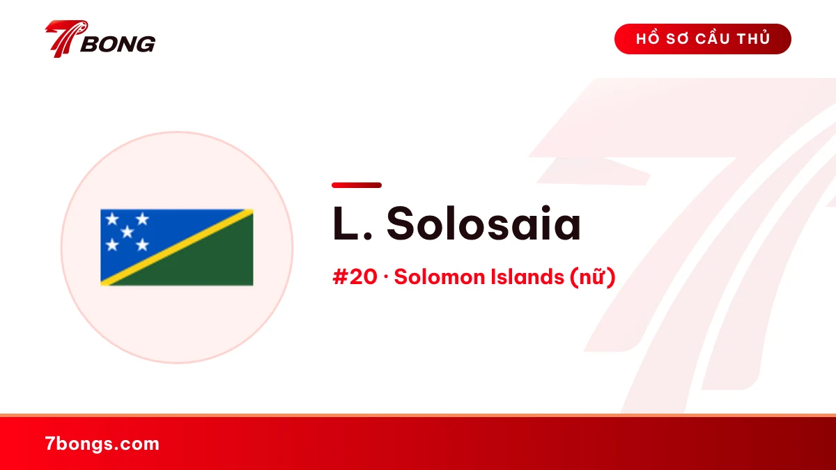 L. Solosaia — Solomon Islands (nữ)