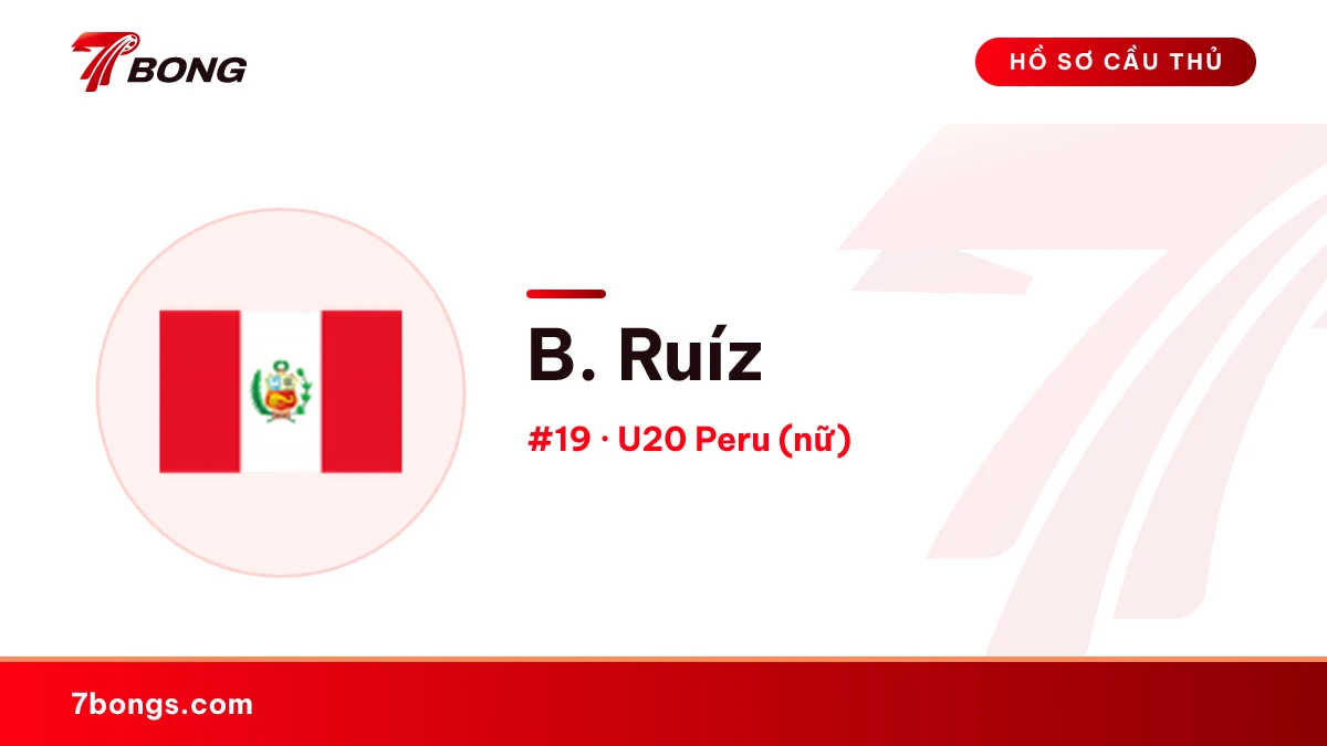 B. Ruíz — U20 Peru (nữ)