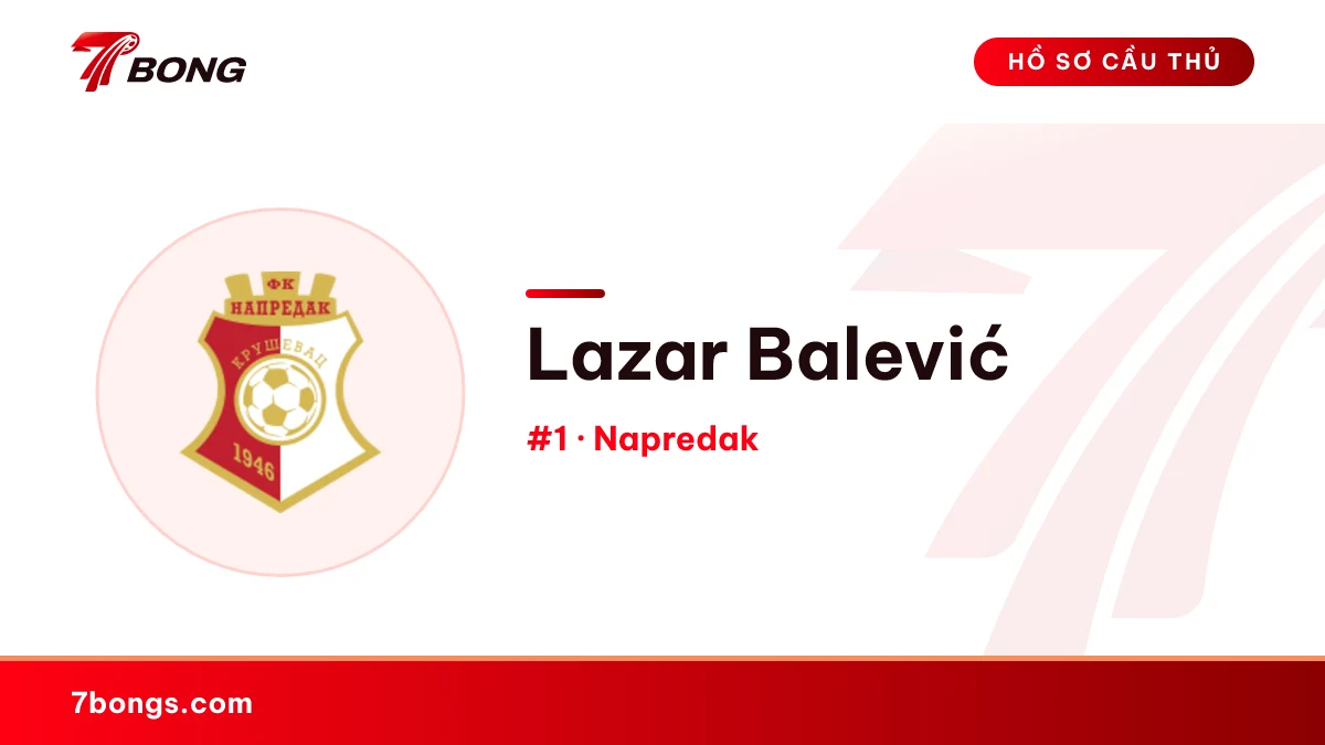 Lazar Balević — Napredak
