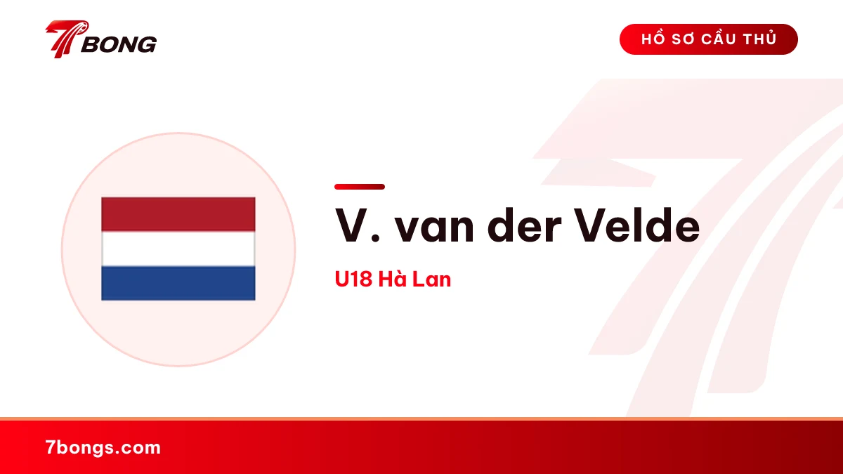 V. van der Velde — U18 Hà Lan