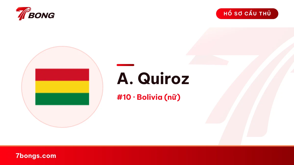 A. Quiroz — Bolivia (nữ)
