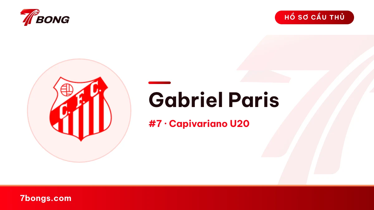 Gabriel Paris — Capivariano U20
