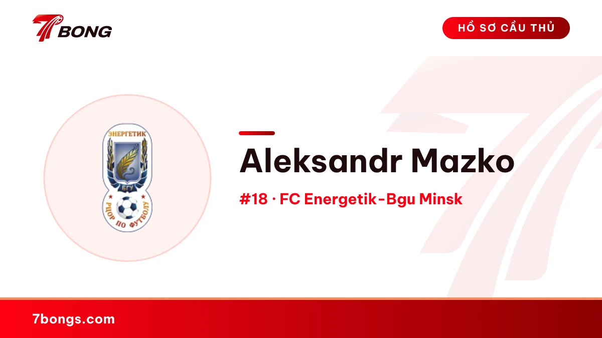 Aleksandr Mazko — FC Energetik-Bgu Minsk
