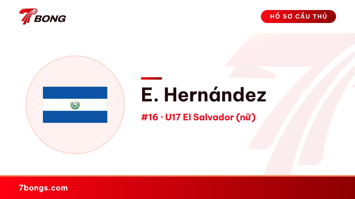 E. Hernández — U17 El Salvador (nữ)