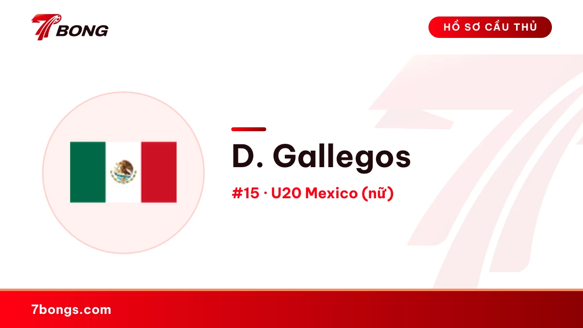 D. Gallegos — U20 Mexico (nữ)