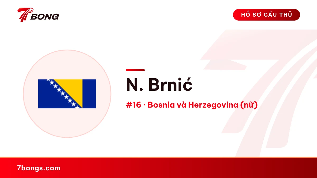 N. Brnić — Bosnia và Herzegovina (nữ)